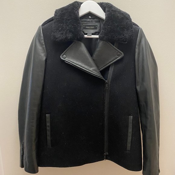 Like New Danier Leather Moto Jacket - Picture 1 of 8
